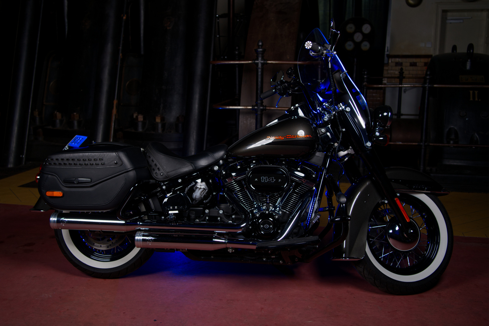 FotoShooting mit einer Harley Davidson (1)