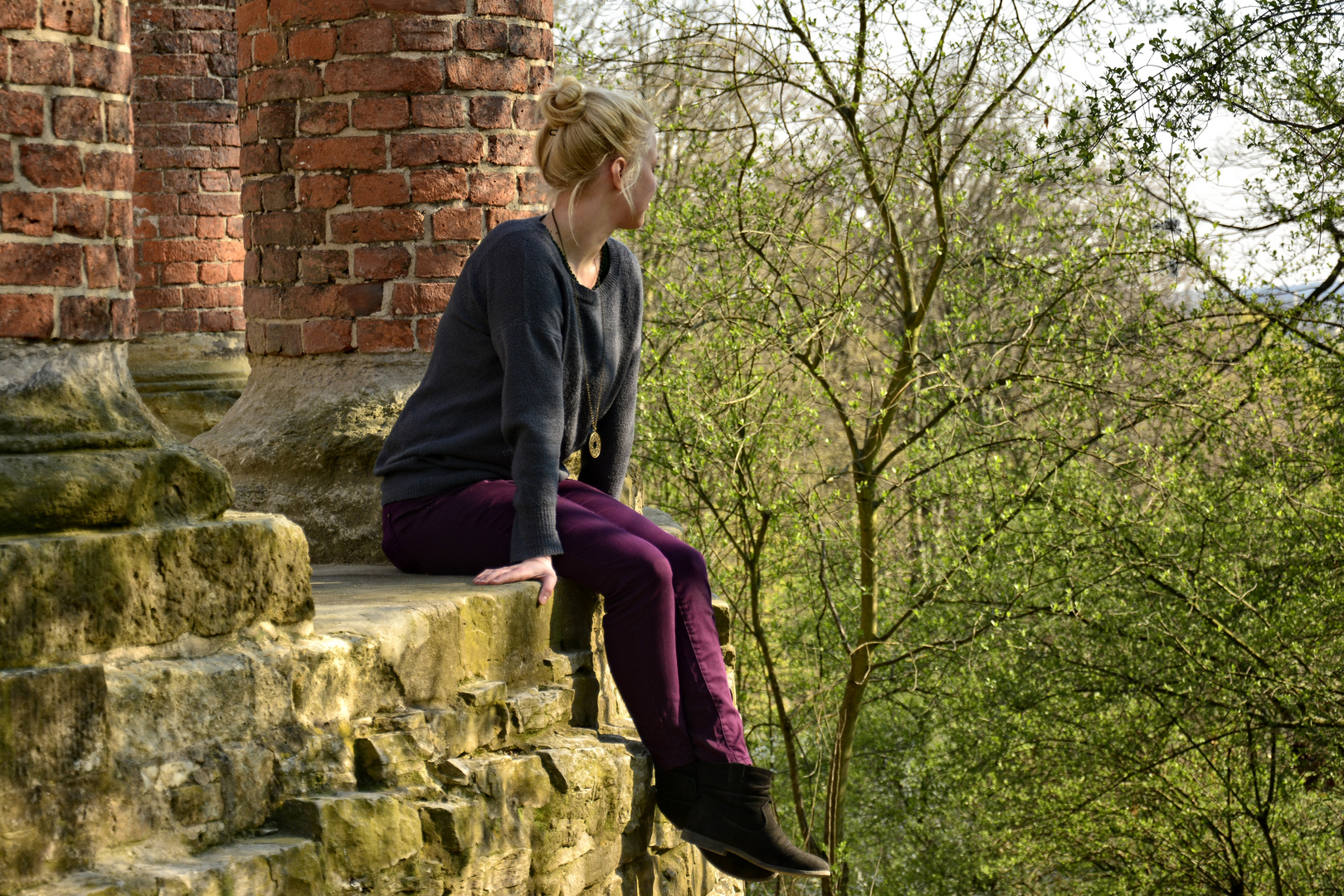 Fotoshooting mit Merline am Ruinenberg