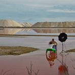 Fotoshooting mit Spiegelbild