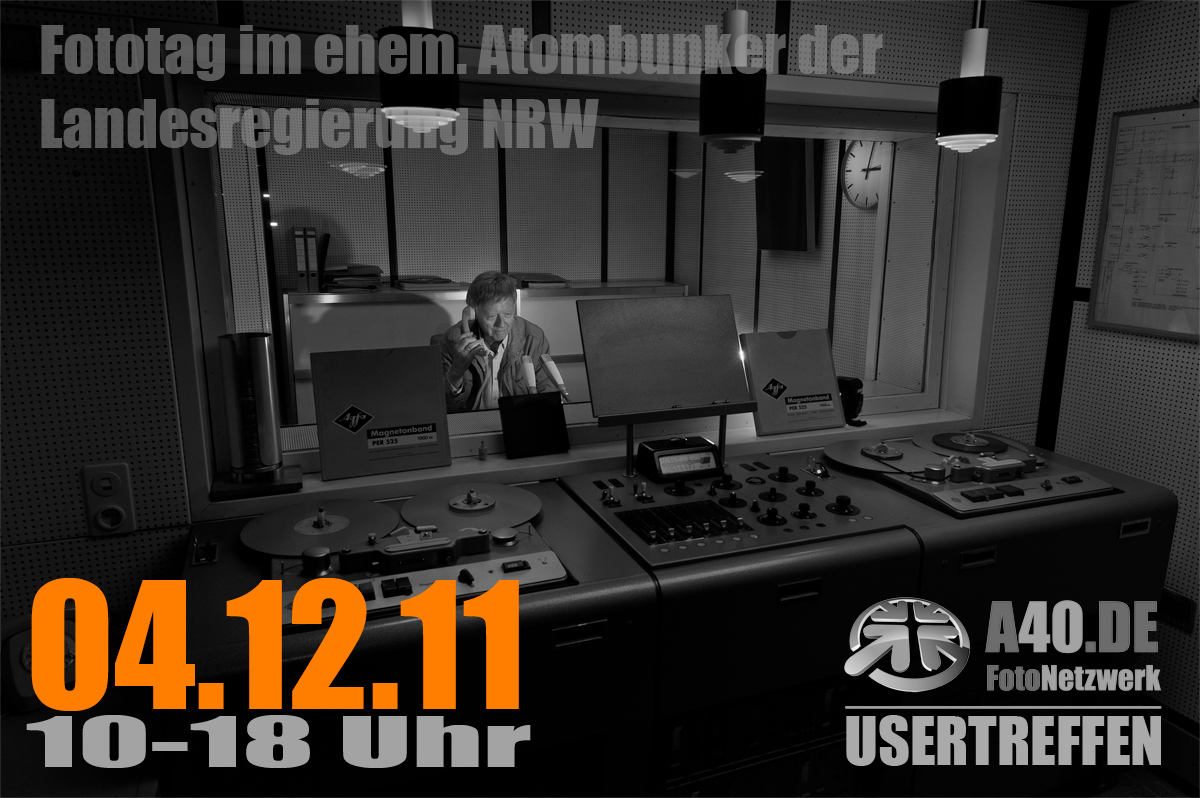 Fototag am 4.12. im Atombunker NRW