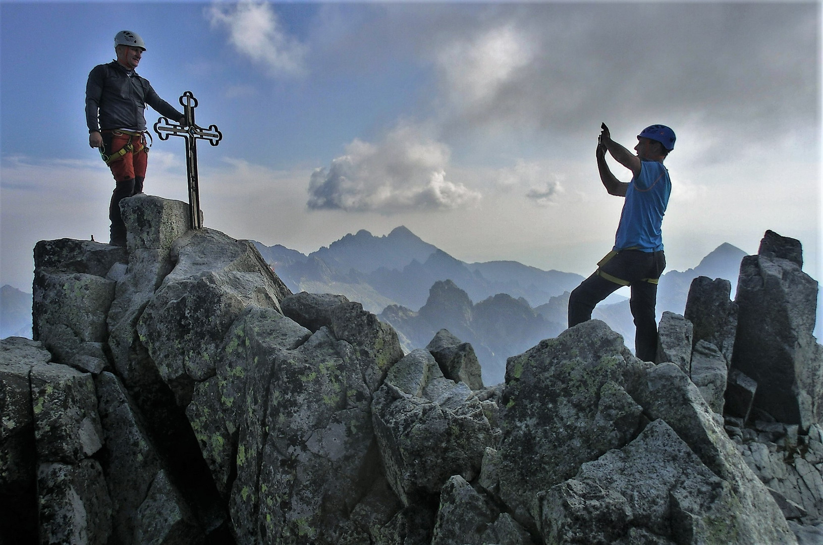 Fototermin am Dach der Hohen Tatra