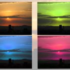 Fototour durch Freiburg #5 - Sonnenuntergang x4