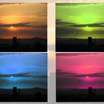 Fototour durch Freiburg #5 - Sonnenuntergang x4