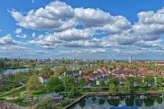 Fotowetter über dem Rhein bei Kehl