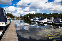 Fotowolken über dem Templiner Hafen