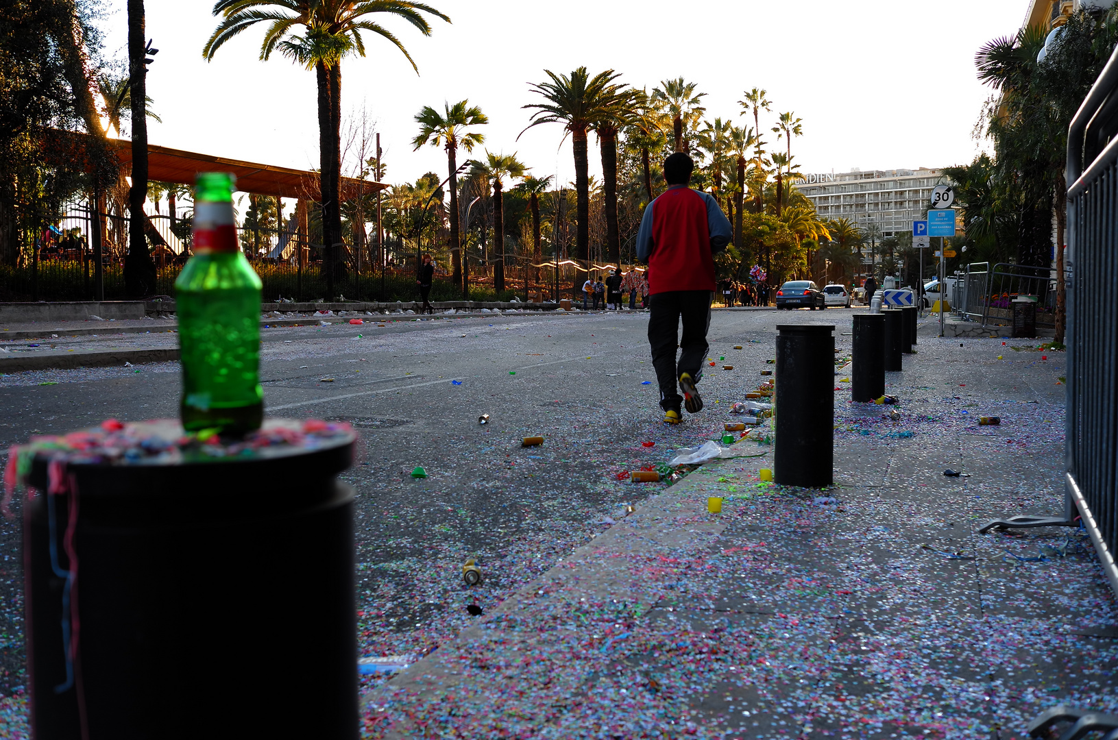 Foulée sur confettis