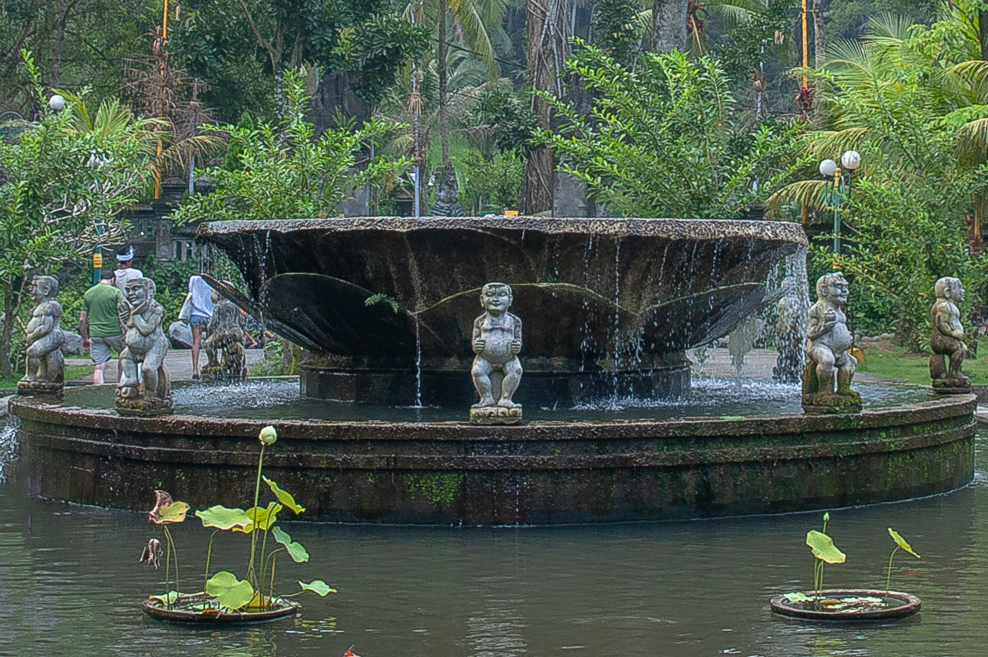 Fountain in the park of Taman Mumbul