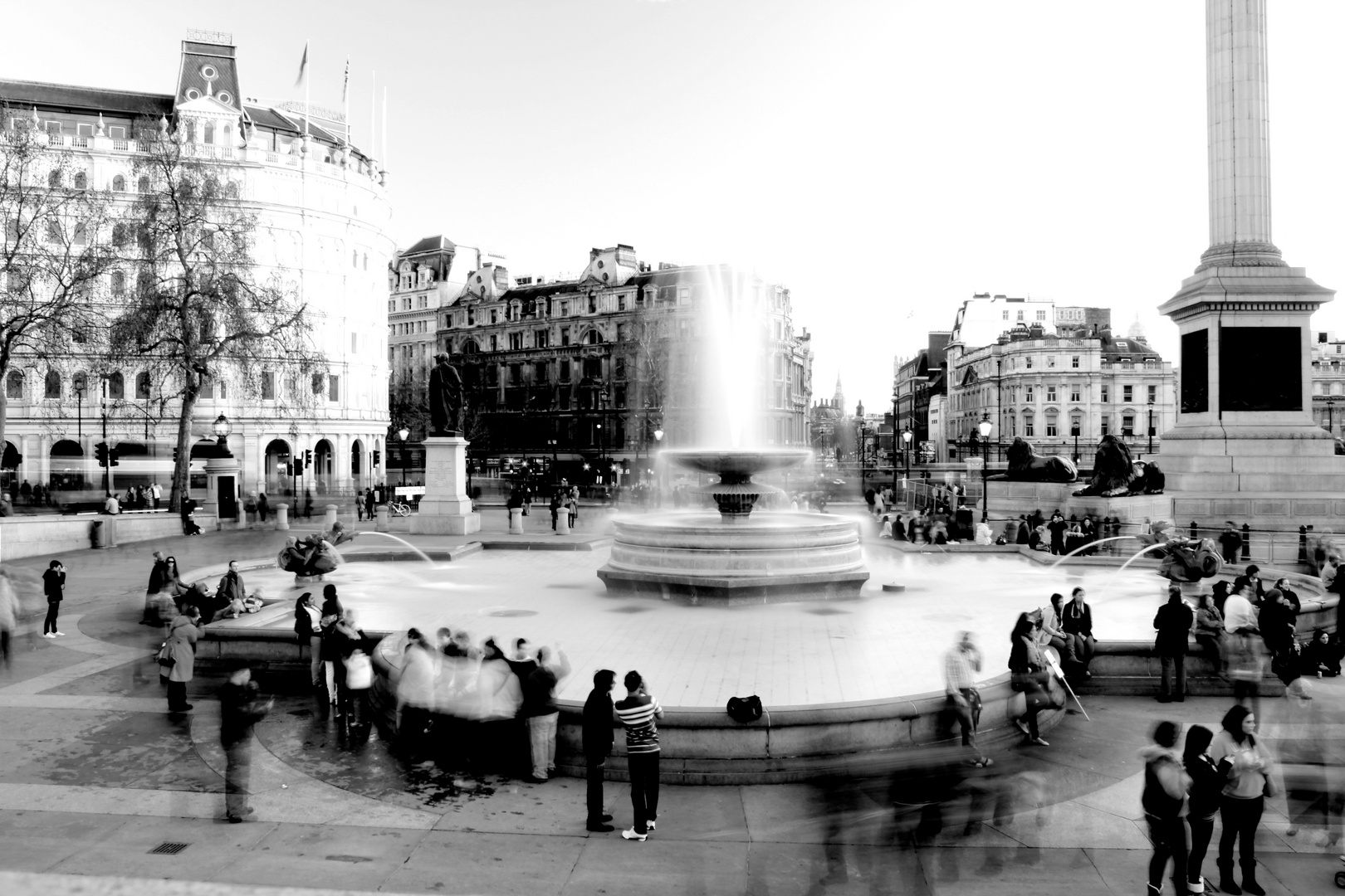 Fountain on Trafalgar Square, London