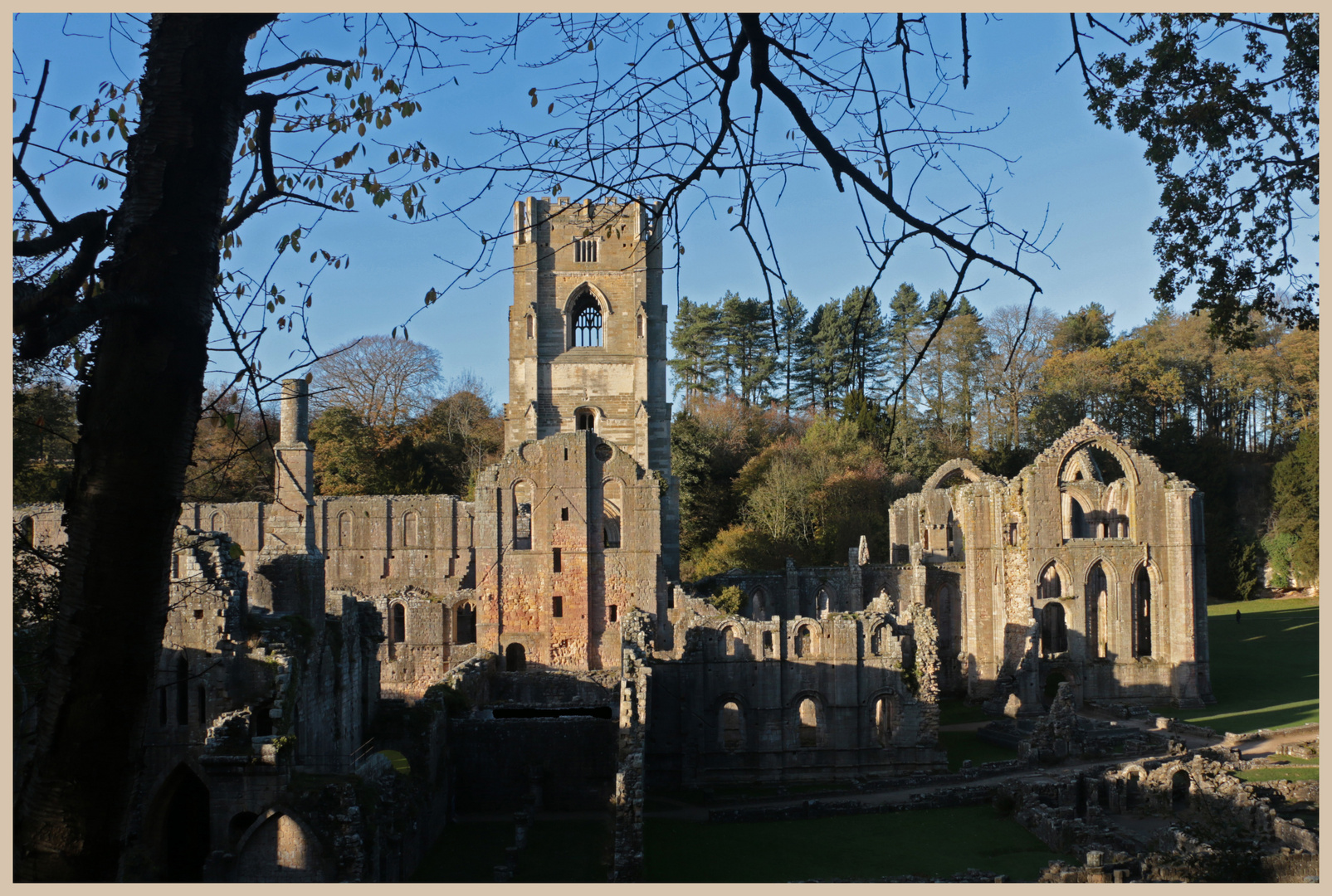 fountains abbey at sunset 15