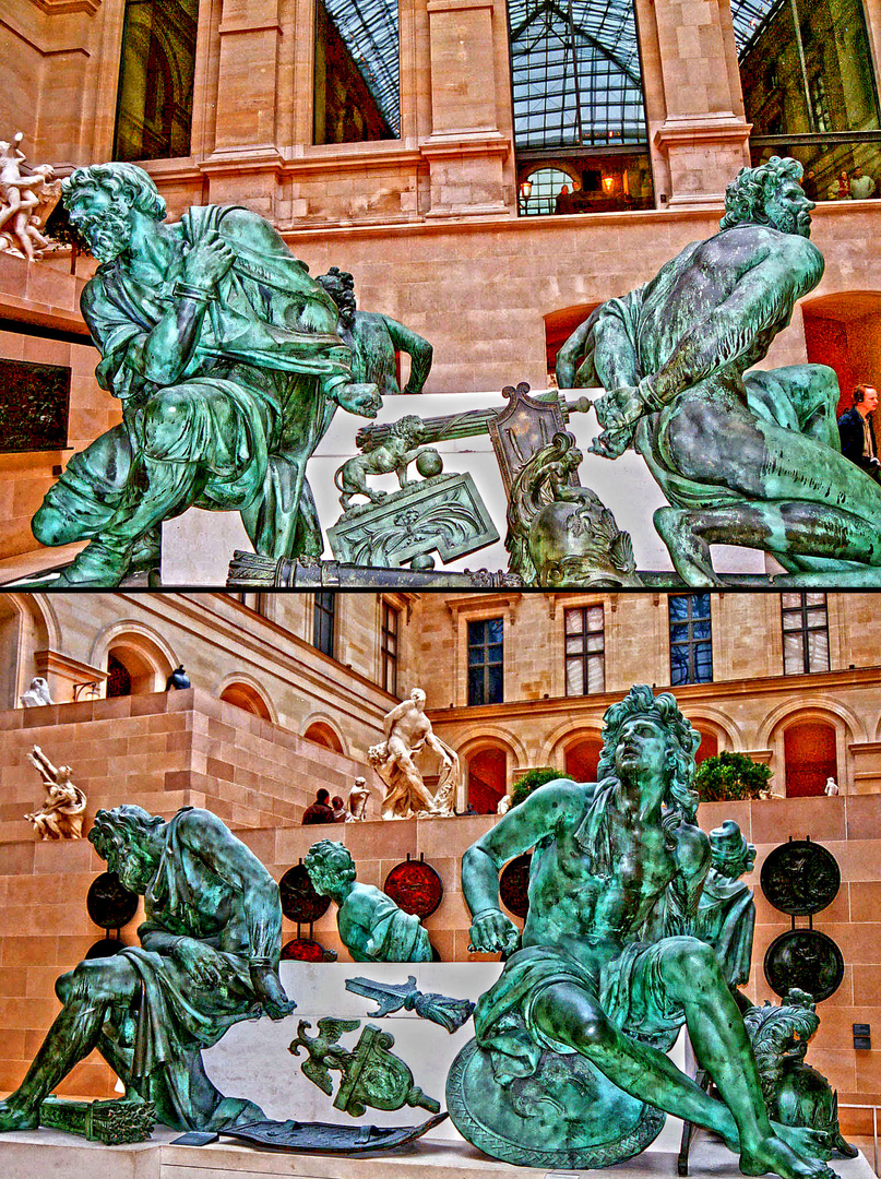 Four Captives Sculpture 1686 Musee Du Louvre Paris Foto Bild Kunstfotografie Kultur Gemalde Skulpturen Skulpturen In Gebauden Bilder Auf Fotocommunity