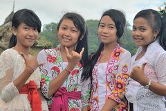 Four young Balinese ladies