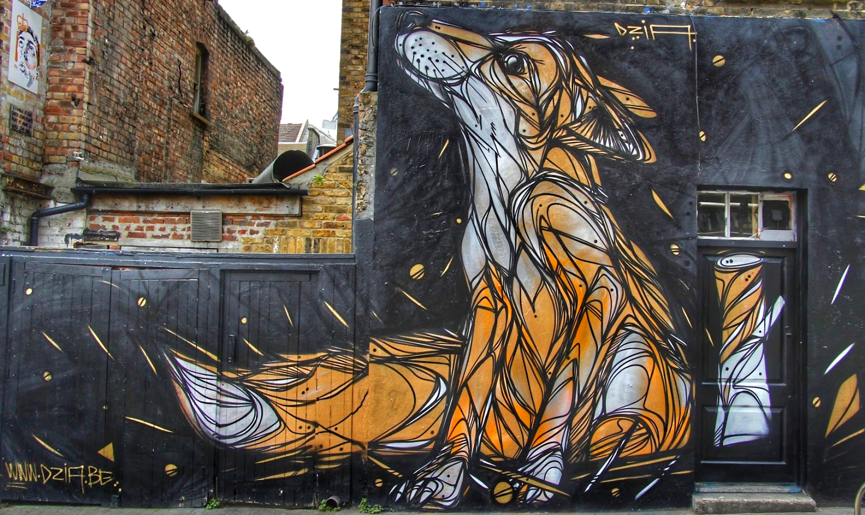 fox on the wall