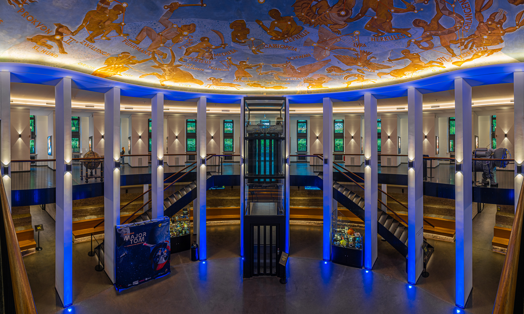 Foyer des Planetariums in Hamburg