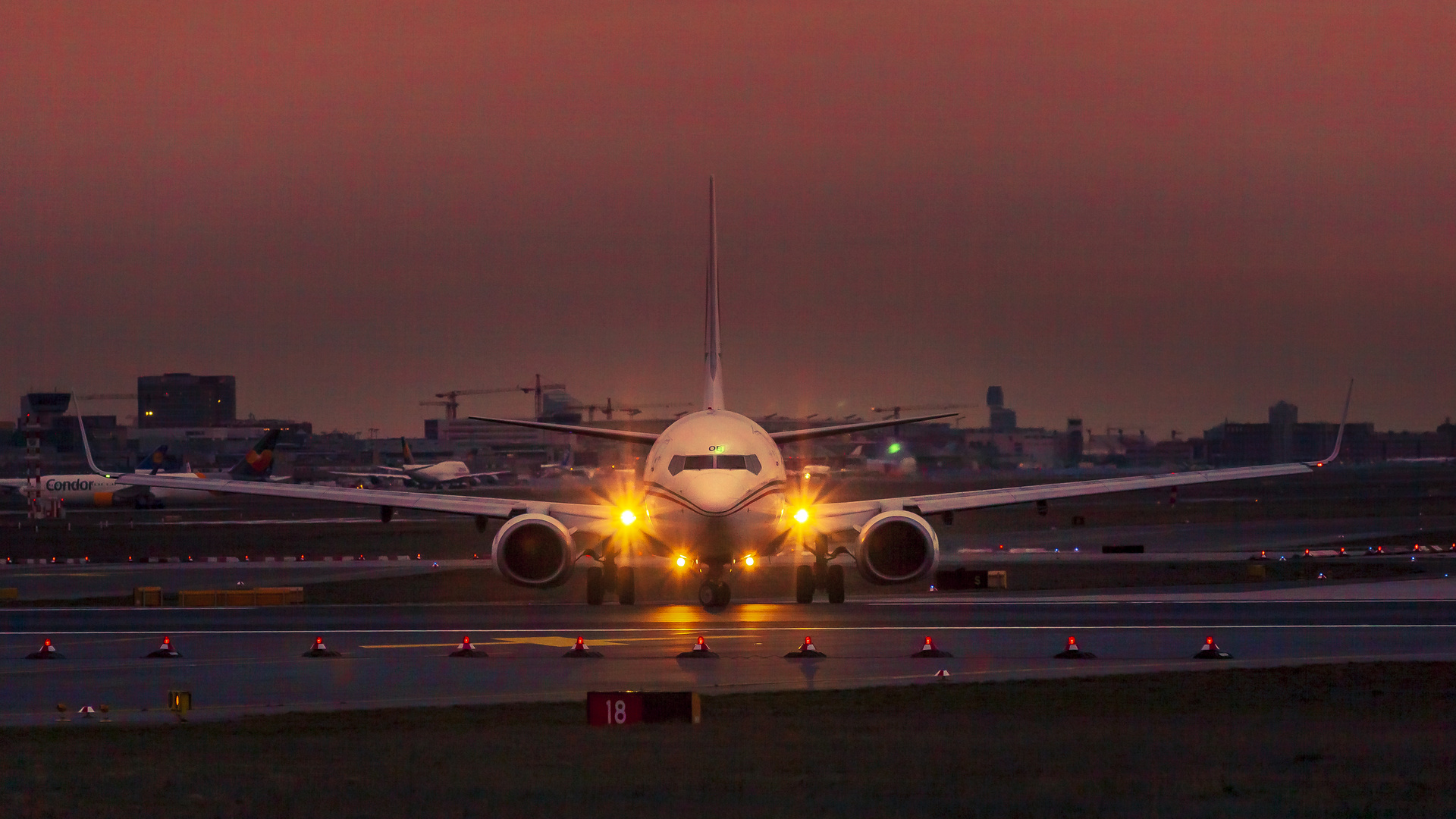 FRA Sunset landings