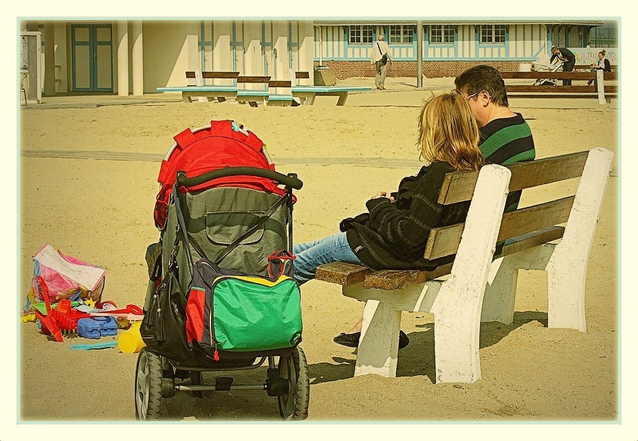 Fraîcheur au soleil de Trouville mais le beau temps est là!