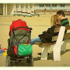 Fraîcheur au soleil de Trouville mais le beau temps est là!