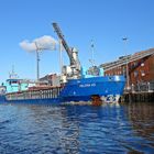 Frachter HELENA VG im Lübecker Hafen