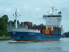 Frachtschiff ELISABETH auf dem Nord-Ostsee-Kanal