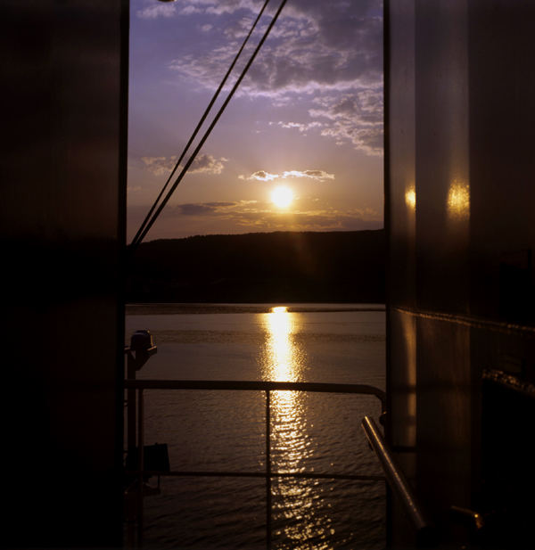Frachtschiffreise - Sunset im Fjord / Seefahrtsromantik pur