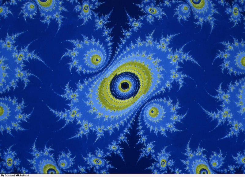 Fractal in blue