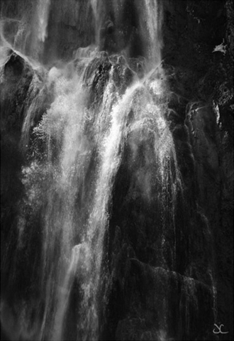 Fränkische Schweiz. Waterfall in the mountain (Wasserfall in den Bergen) © James Clancy 2011.