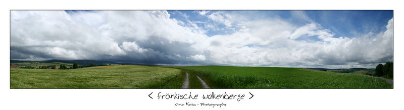 < fränkische wolkenberge >