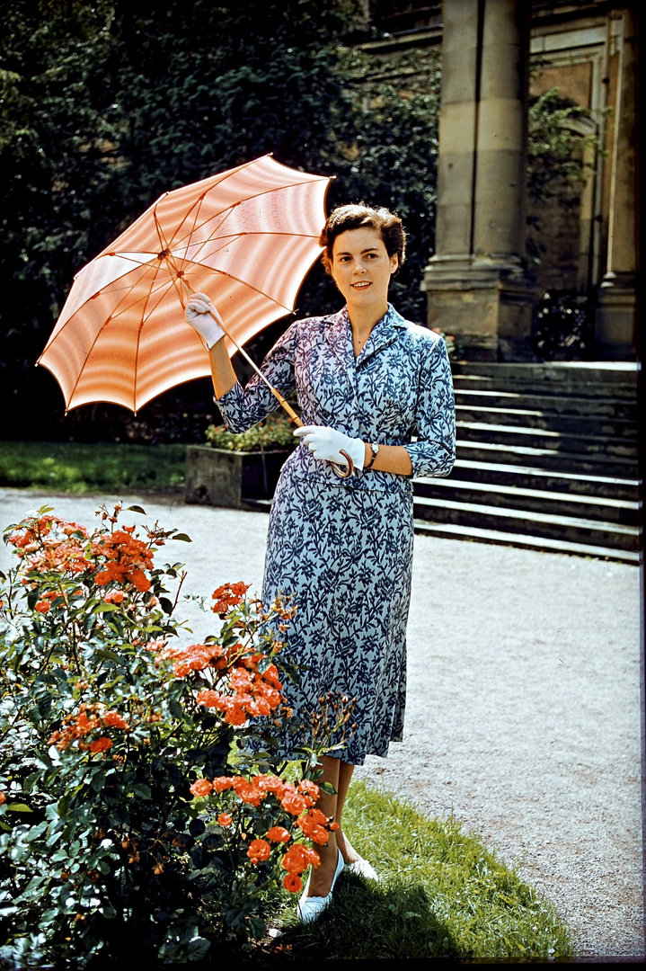 Fräulein X auf Agfachrome 1958