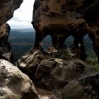 Fragiles Sandsteingebilde (Stimmersdorfer Kapelle)