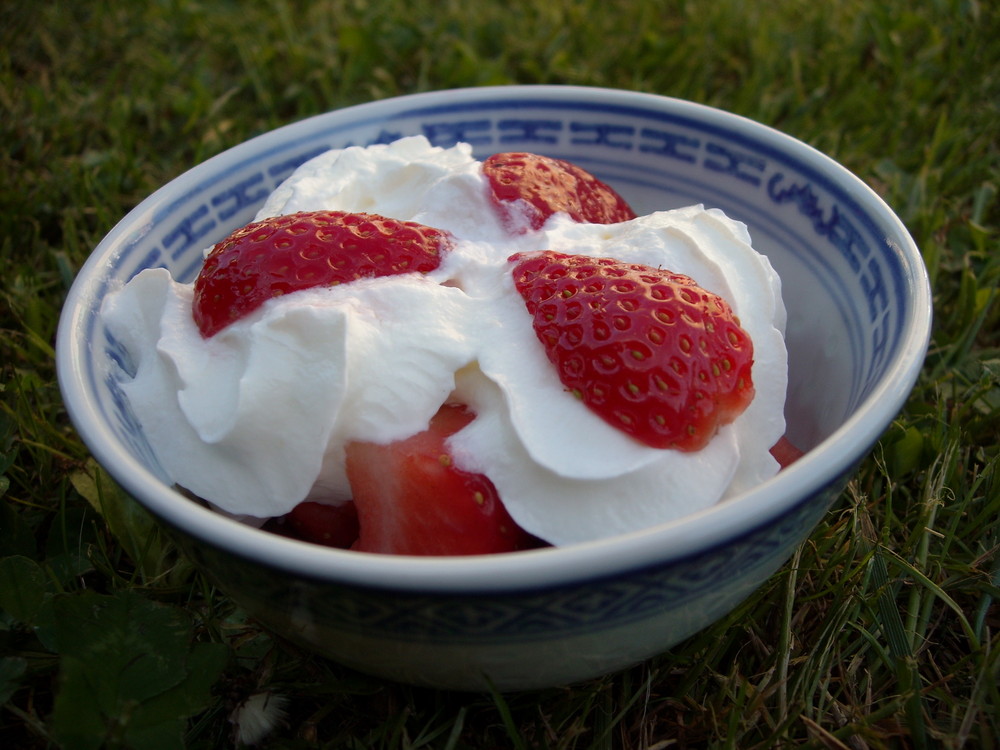 Fraise à la chantilly