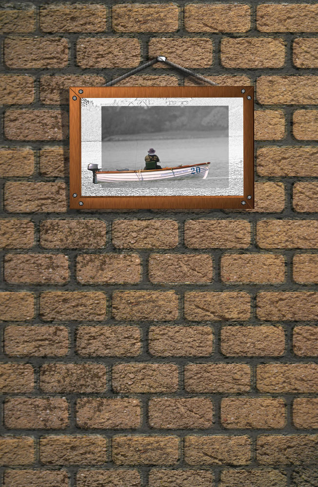 framed fisherman