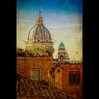 Frammenti di Roma - Cupole e tetti - Scorcio dalla scalinata di Trinità de'Monti