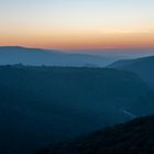 France, Coucher de soleil sur la Nesque