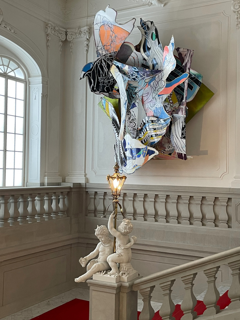 Frank Stella und die Englische Treppe des Residenzschlosses