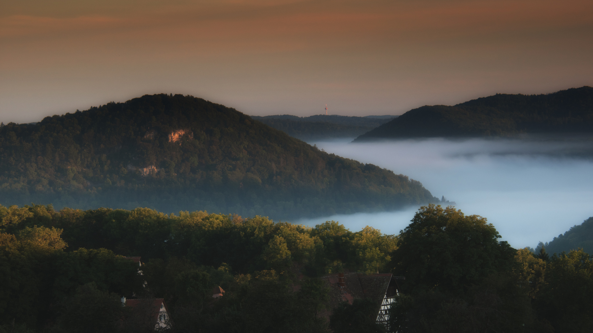 Franken Alb am frühen Morgen