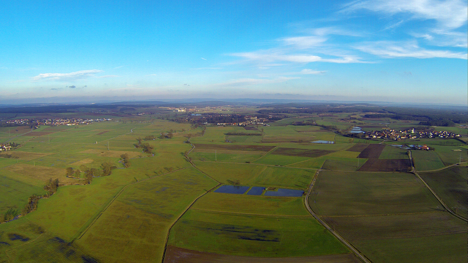 Franken aus 150 m Höhe