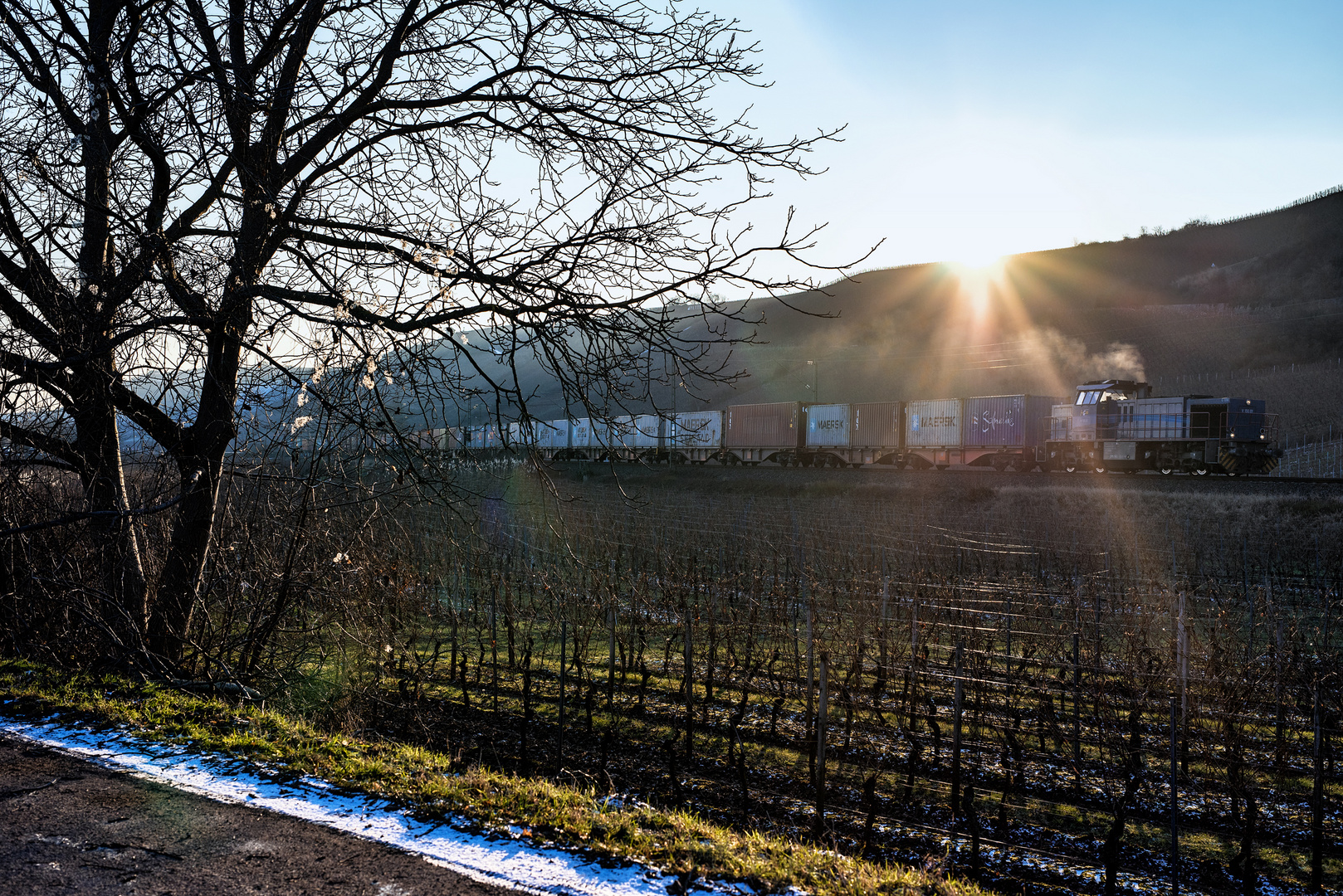 Frankenbach im Gegenlicht