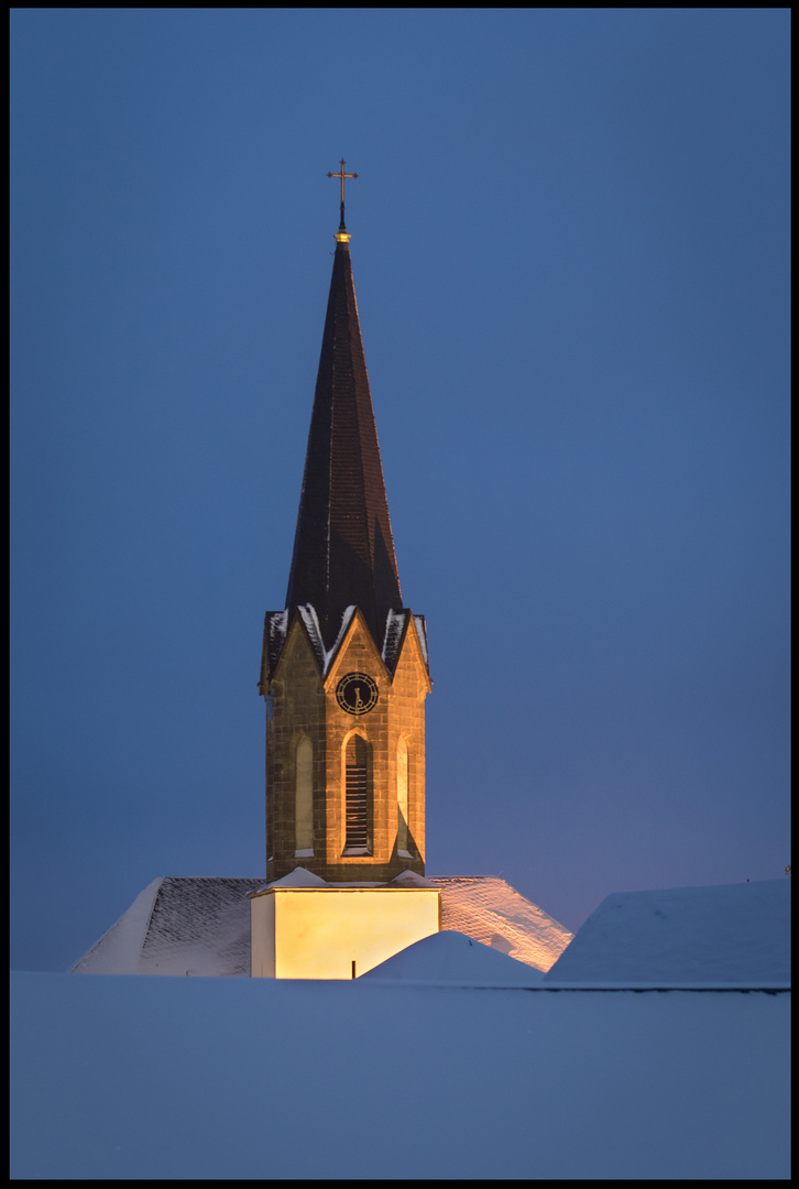 "Frankenwald,die Kirche von Döbra"