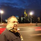 Frankfurt (3) , Selbstporträt und Skyline / Francfort, autoportrait et skyline