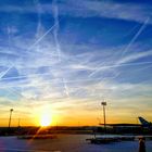 Frankfurt Airport (3) Sonnenuntergang
