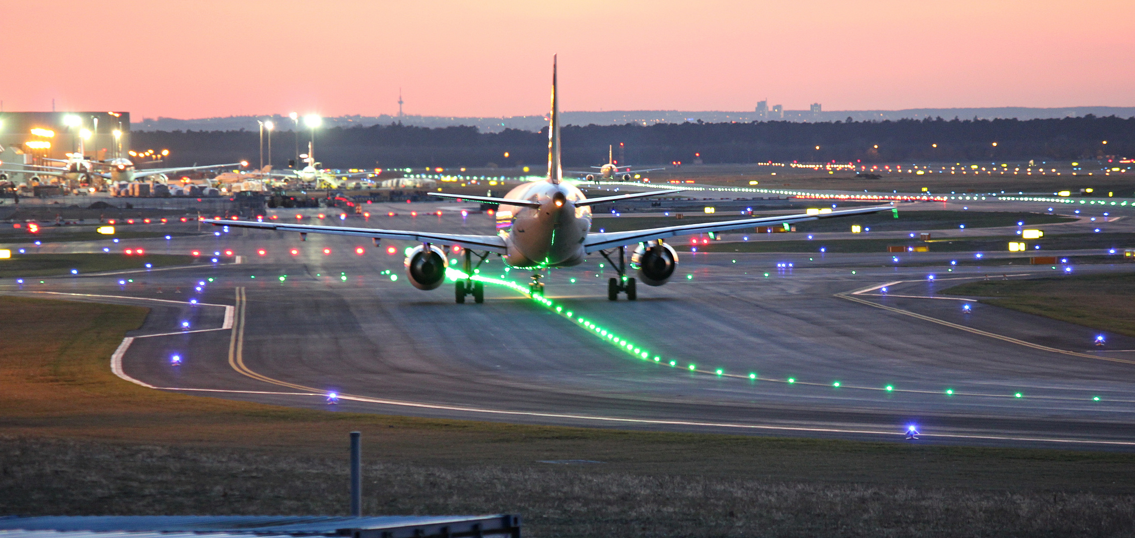 Frankfurt Airport by night