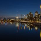 Frankfurt am Abend vom Eisernen Steg