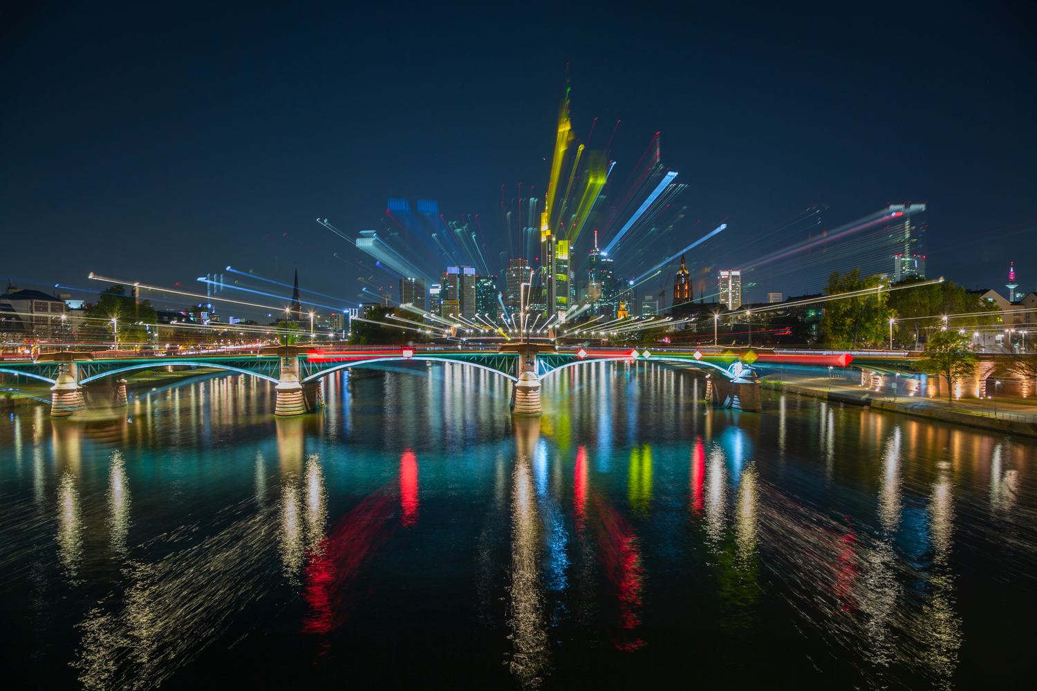 Frankfurt am Main am Abend