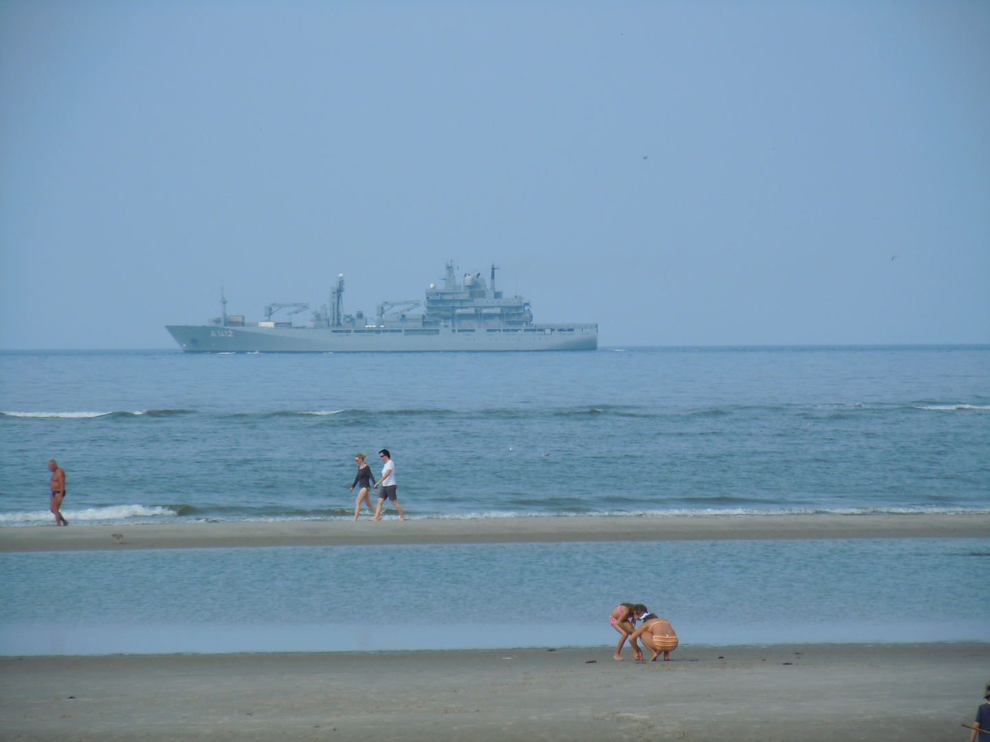 "Frankfurt am Main" am Strand von Wangerooge