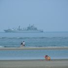 "Frankfurt am Main" am Strand von Wangerooge