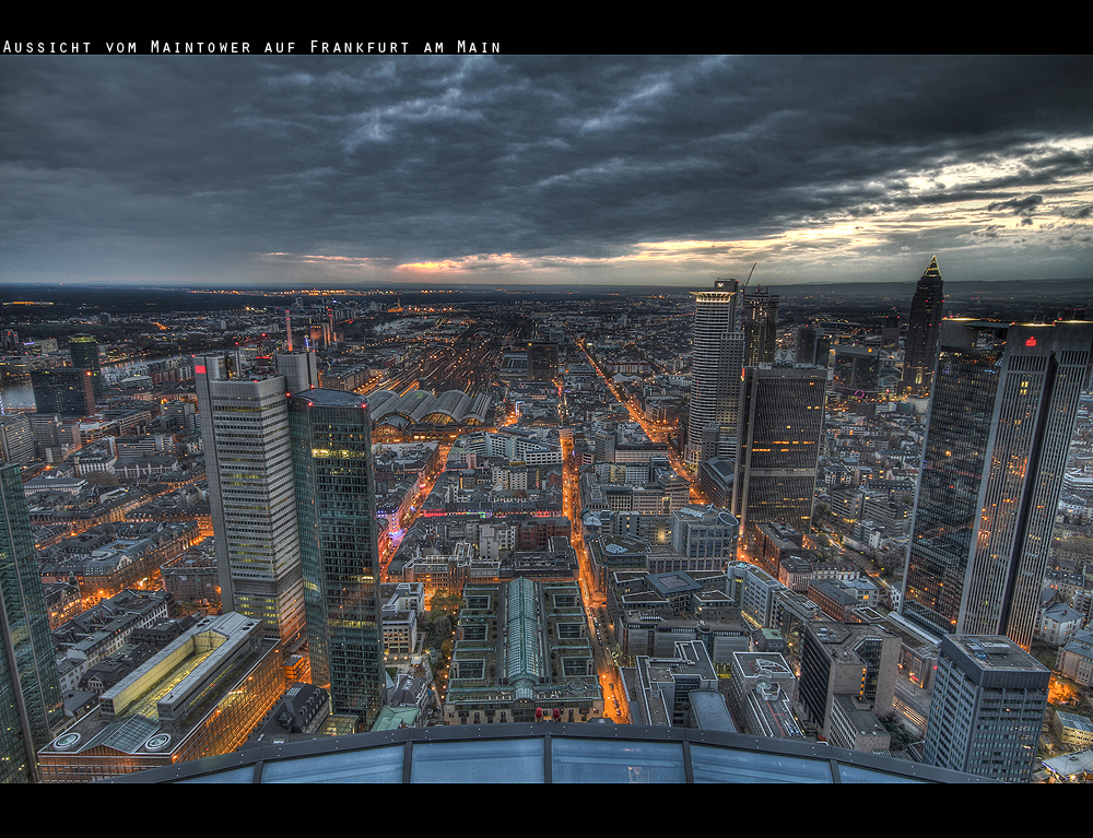 Frankfurt am Main bei Nacht