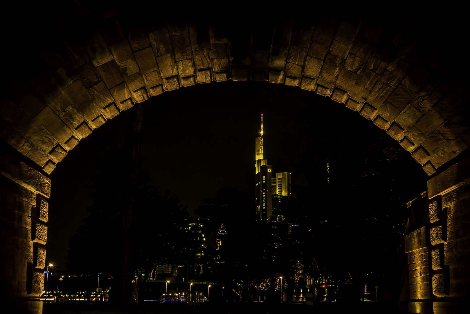 Frankfurt am Main bei Nacht