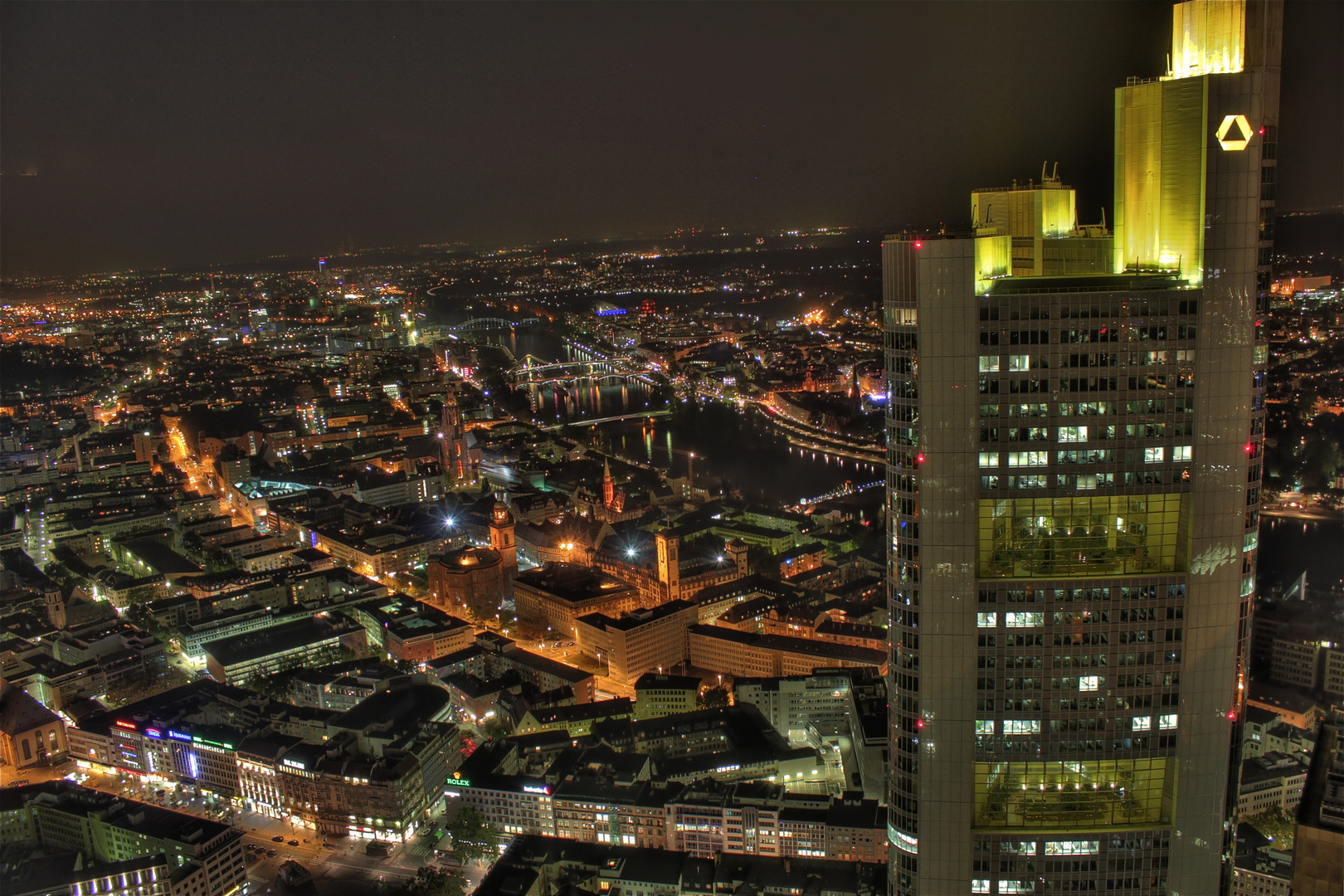 Frankfurt am Main bei Nacht