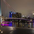 Frankfurt am Main - Holbeinsteg bei Nacht