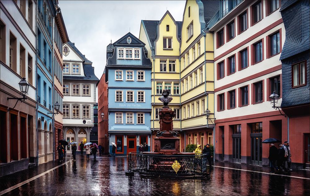 Frankfurt am Main neue Altstadt Regentag 20 Frankfurt am Main neue Altstadt Regentag 20