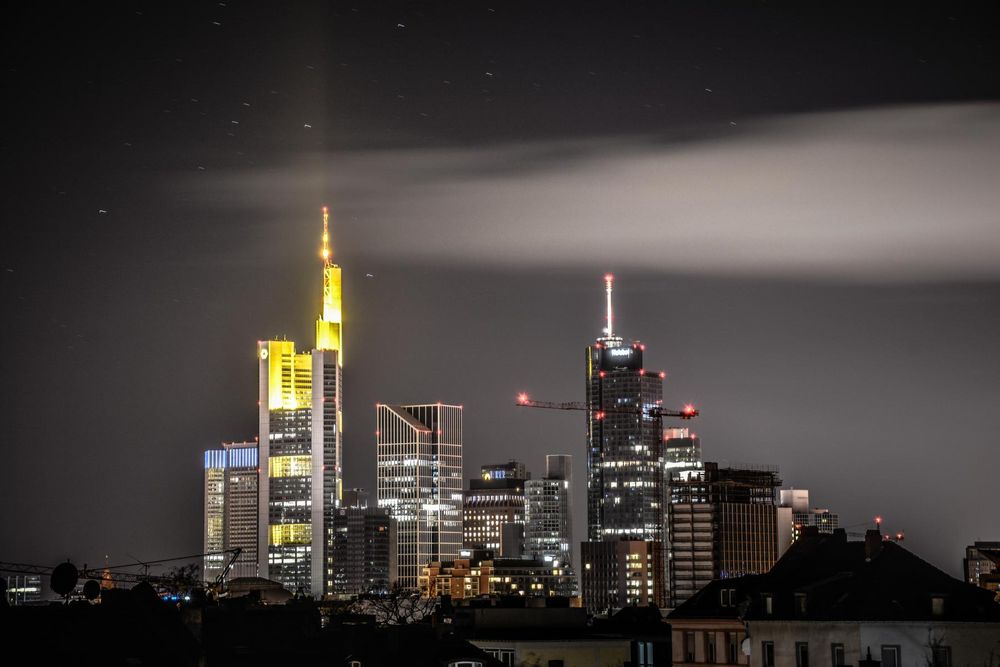 Frankfurt am Main Night Skyline